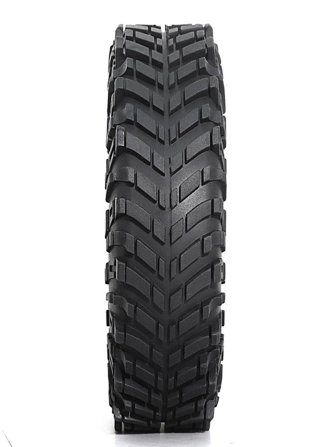 Chanjorlin 1.9 inch RC Crawler Tires OD 120mm All Terrain Soft Rubber Mud Tyres with Foam for 1/10 Rock Crawler Car Traxxas TRX4 Axial SCX10 III RC4WD D90 TF2 Gen8 RR10 1.9" Beadlock Wheels 4PCS - Image 5